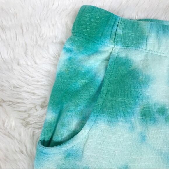 New MONROW Tie Dye Supersoft Jogger Sweats Sweatpants Green Blue Size XS X-Small - Picture 8 of 13
